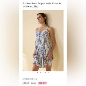 Bohera Blue and White Women's Dress